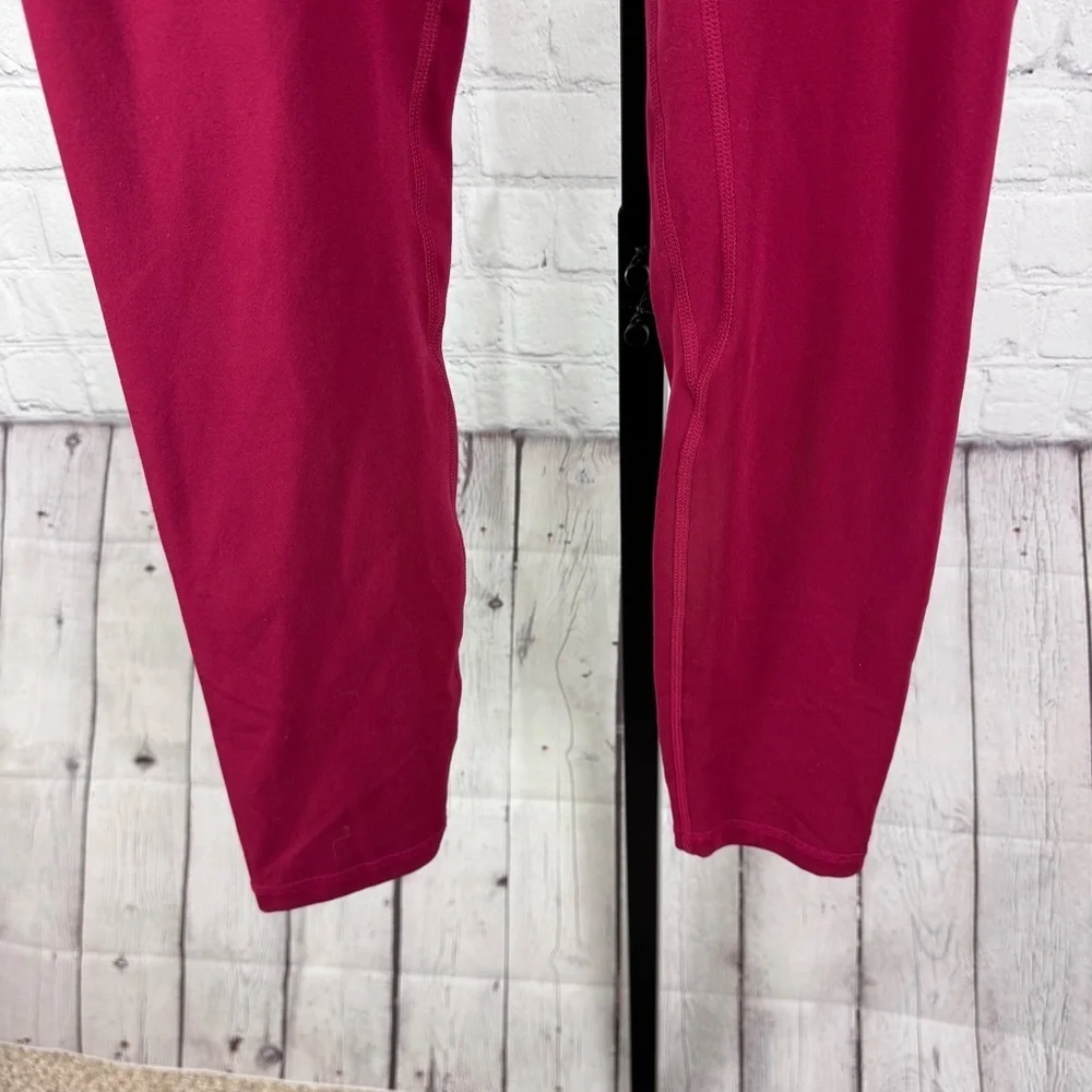 Yunoga Red Workout Yoga Sporty Leggings Size Medium